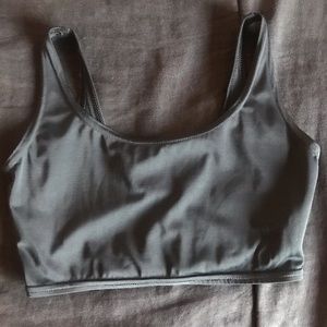Black Milk matte black crop top